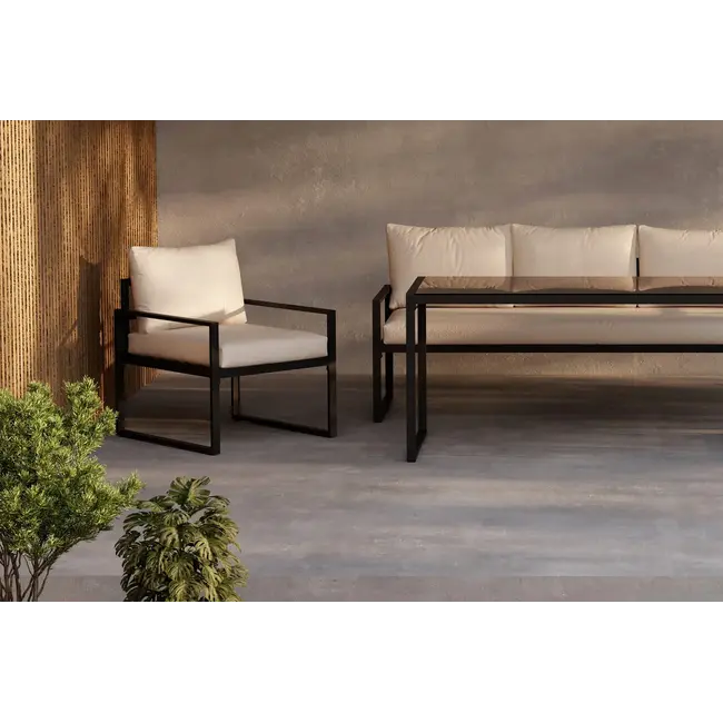 Lounge-Set Catania Beige – Moderne Outdoor-Lounge