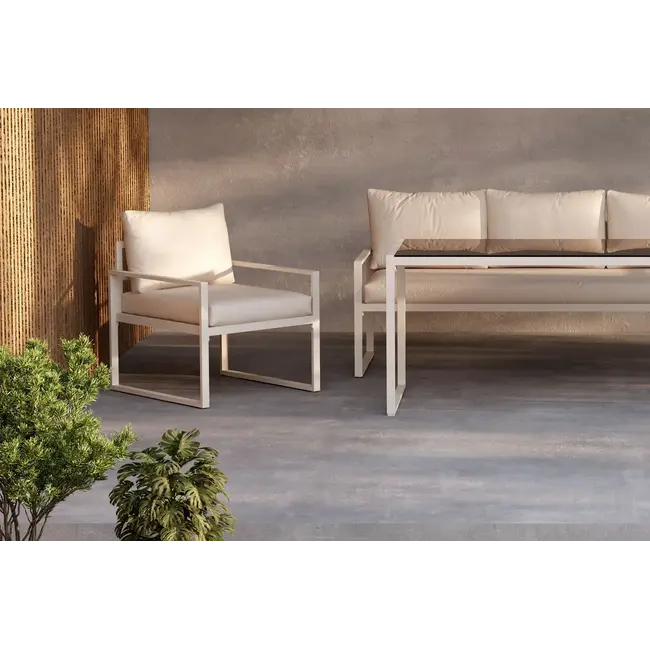 Lounge-Set Catania Beige – Moderne Outdoor-Lounge