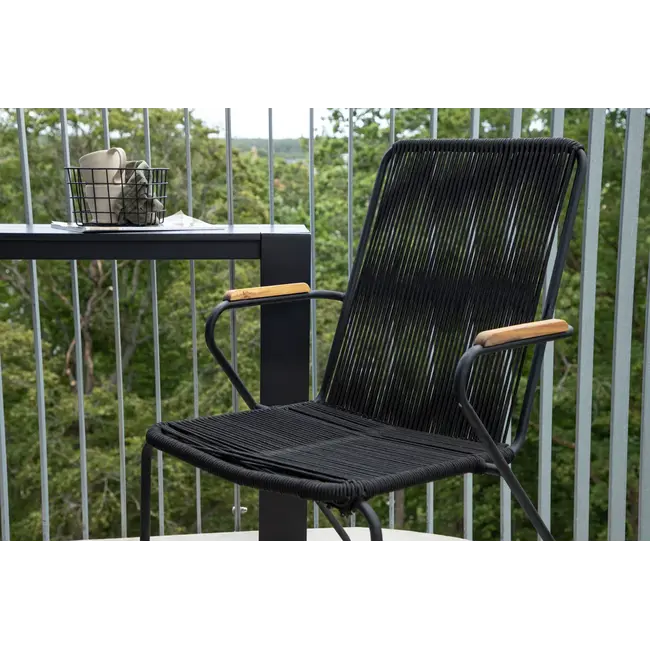 Gartenstuhl Bois Schwarz – Bequemer Sitzkomfort für draußen
