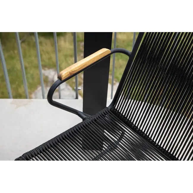Gartenstuhl Bois Schwarz – Bequemer Sitzkomfort für draußen