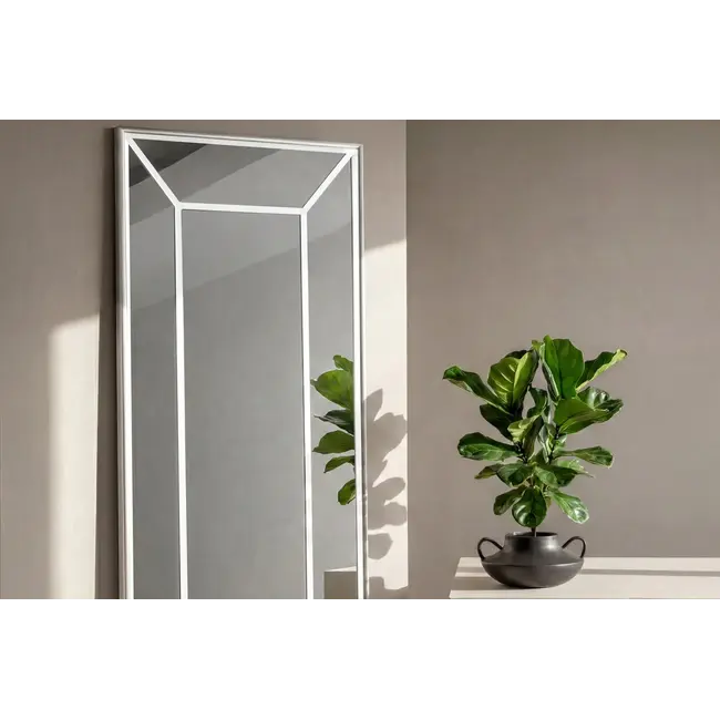 Lojf Großer Spiegel 90 x 180 cm – Moderner Wandspiegel mit elegantem Rahmen