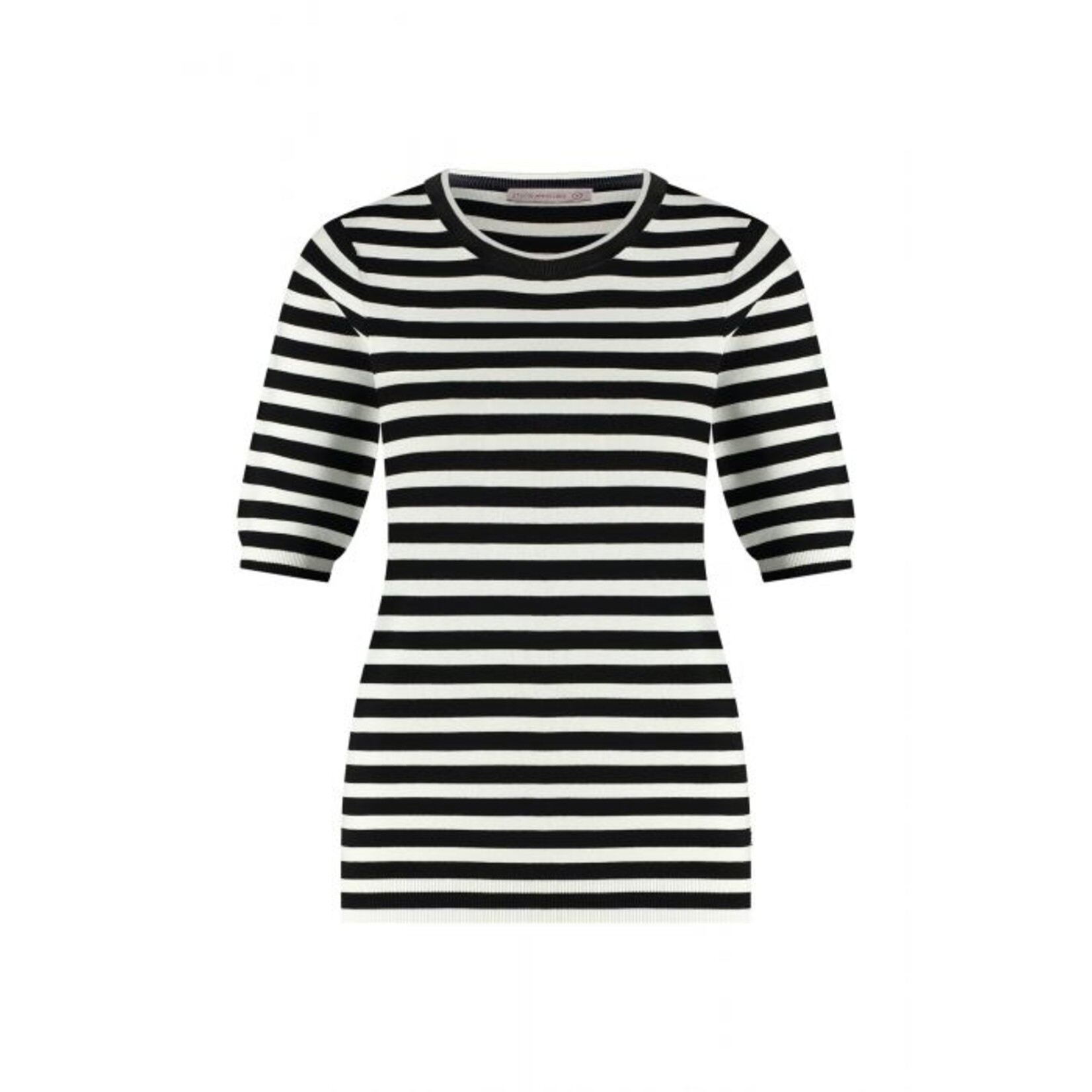 @Work by Studio Anneloes Luna Stripe SSL Solid Pullover