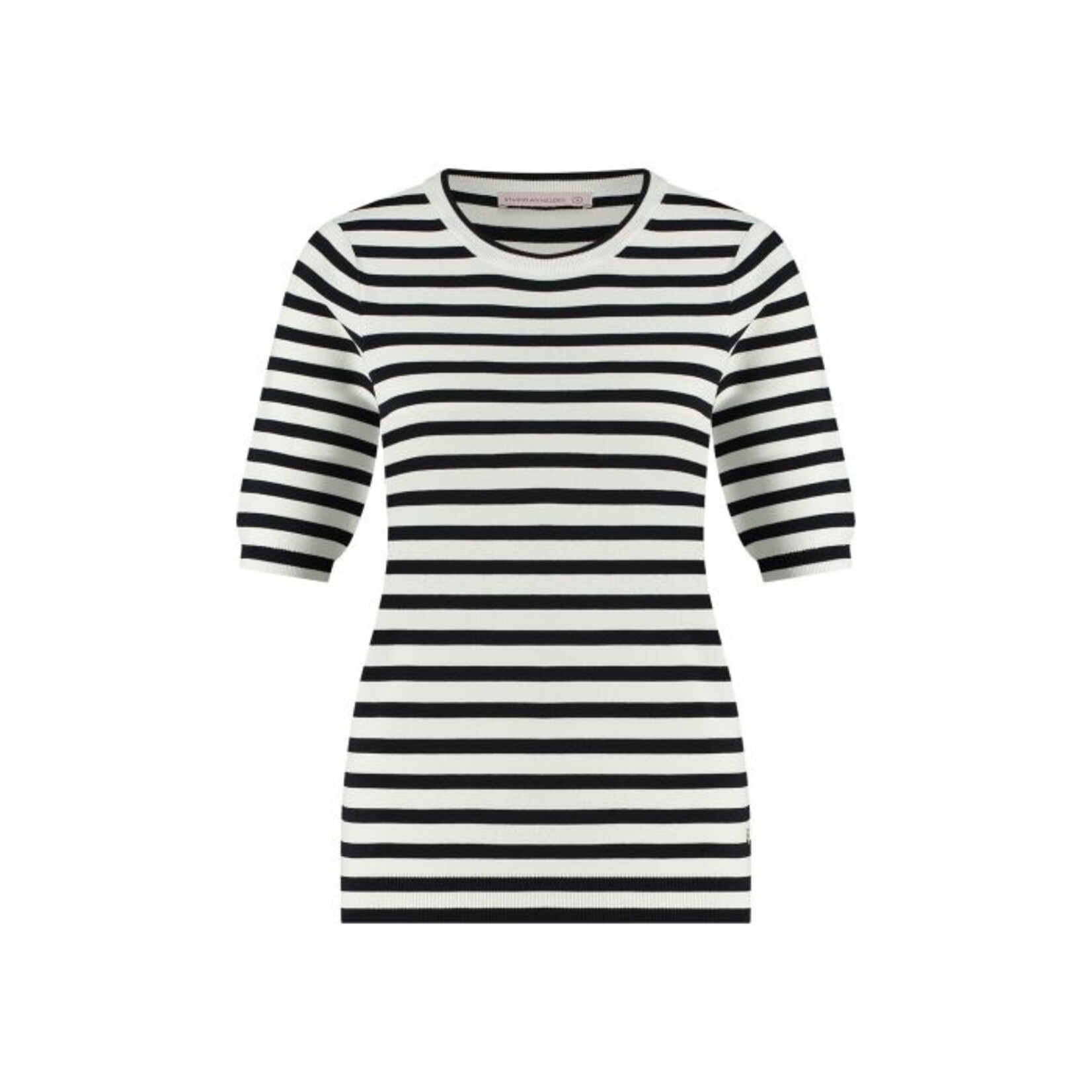 @Work by Studio Anneloes Luna Stripe SSL Solid Pullover