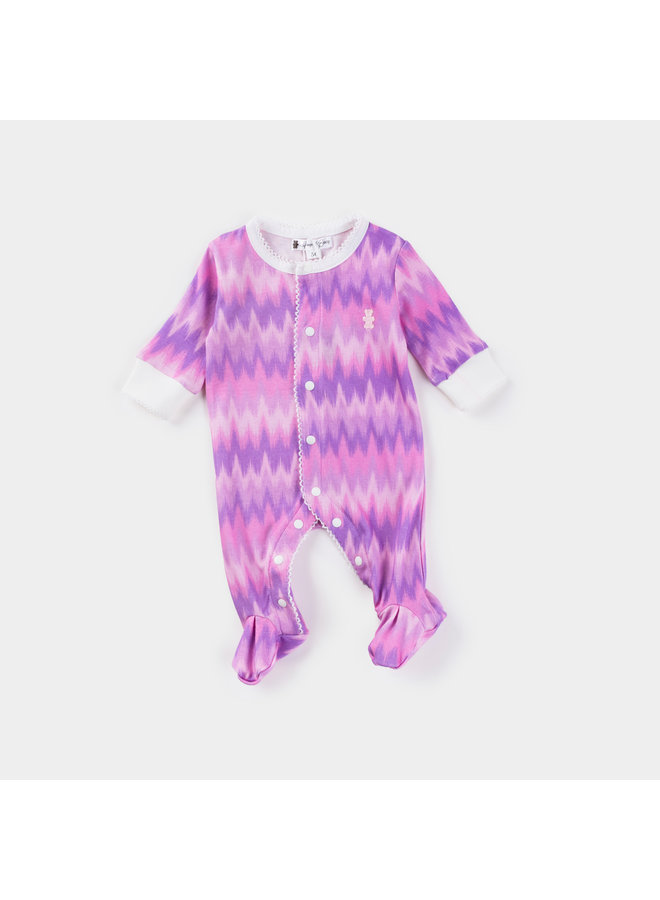 Babysuit Zigzag Purple