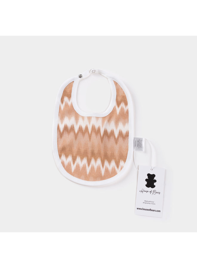 Zigzag Beige Bib