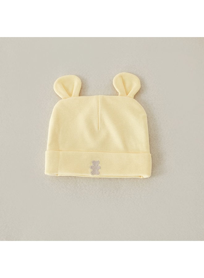 baby hat  pastel yellow