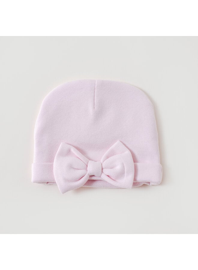 babymuts hob roze strik