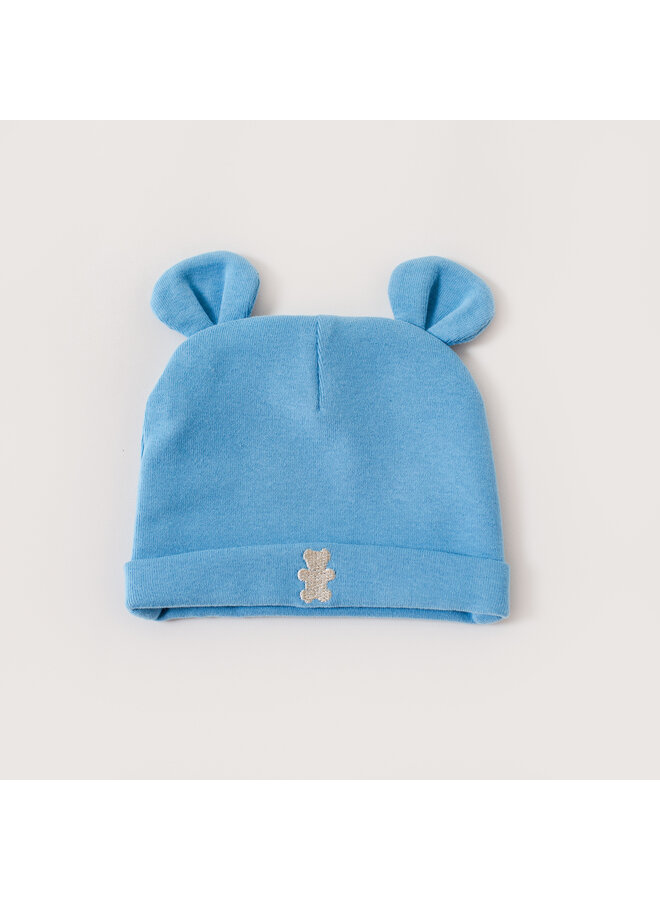 Babymuts denim blauw