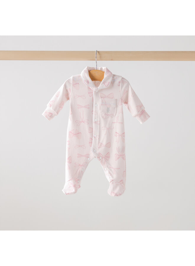 Babypakje roze strik