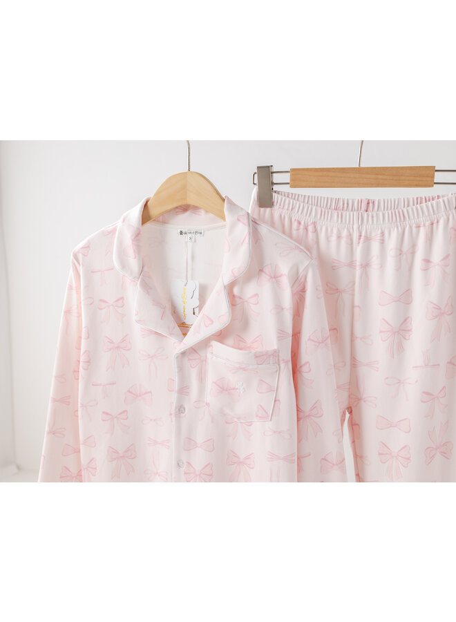 Pyjama roze strik  vrouwen