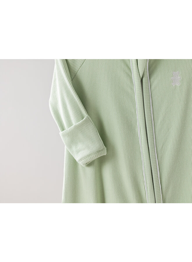 Babysuit zipper matcha green