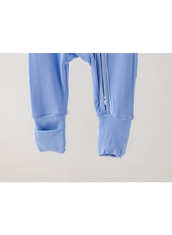 Babysuit zipper ocean blue
