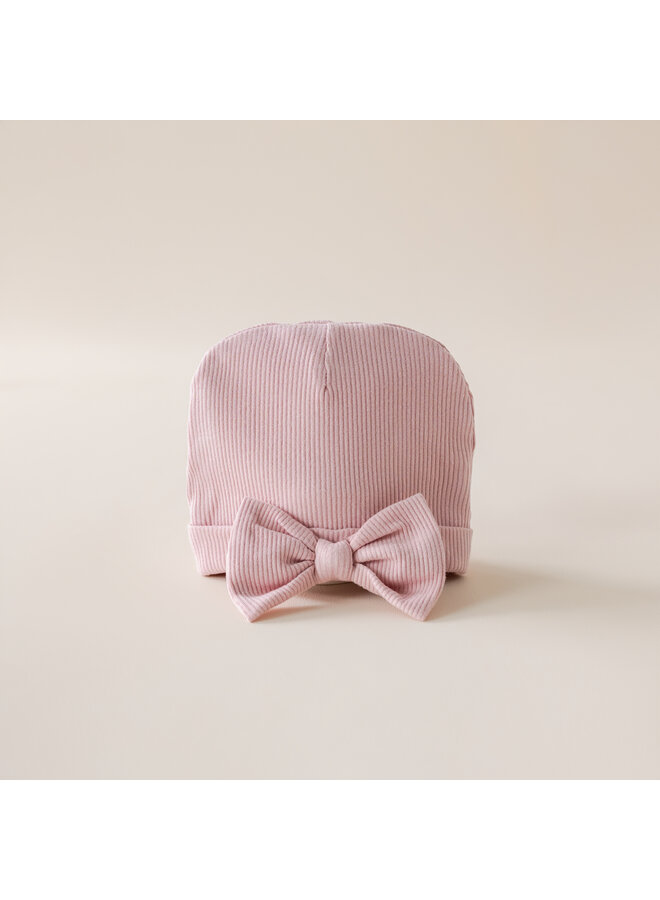 Babymuts rose cloud strik