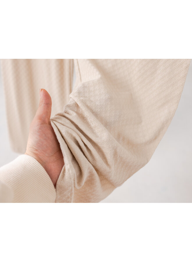 Zomer pyjama beige lang vrouwen