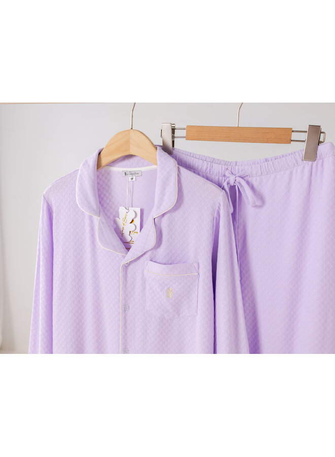 Zomer pyjama Lila lang vrouwen