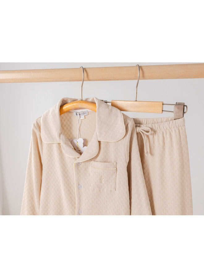 kids pyjama beige zomer lang