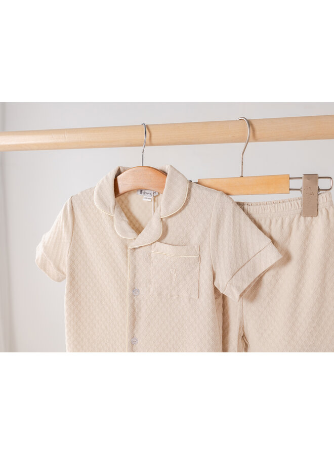 Summer pyjama short beige kids