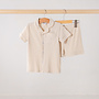 Zomer pyjama kort beige kinderen