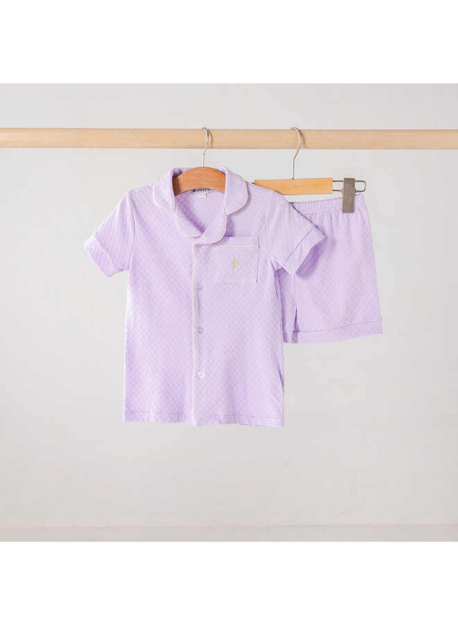 Summer pyjama short lilac kids