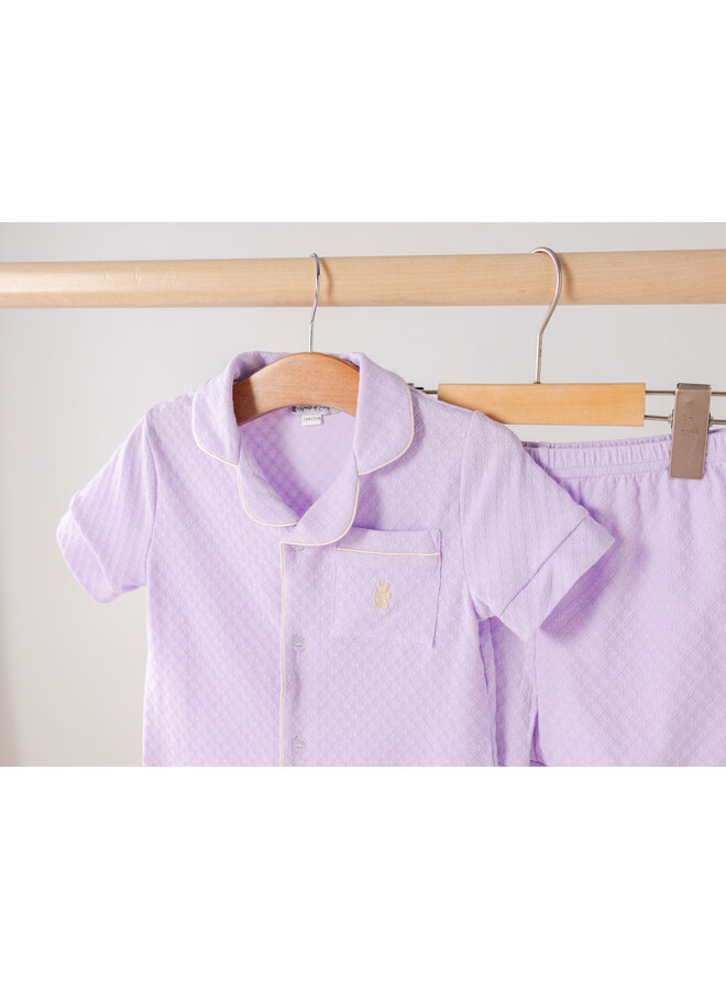 Summer pyjama short lilac kids