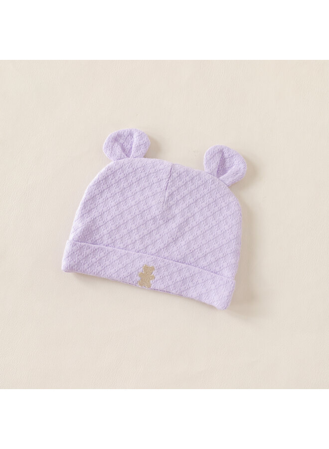 Baby hat Lilac bear summer