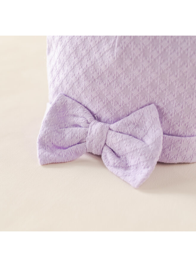 Baby hat Lilac bow summer
