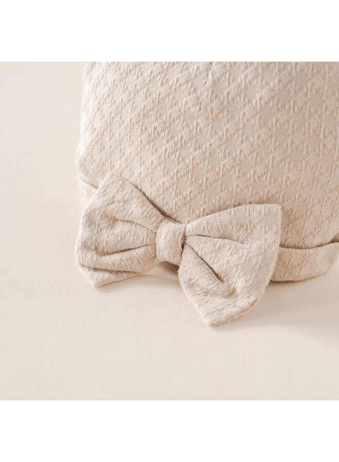 Baby hat Beige bow summer