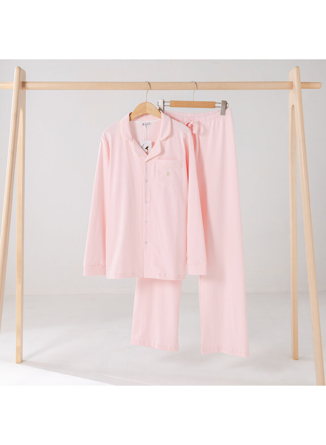 Summer pyjama pink long women