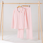 Summer pyjama pink long women