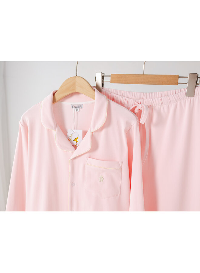 Zomer pyjama roze lang vrouwen