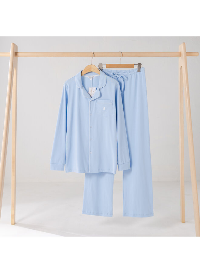 Summer pyjama blue long women