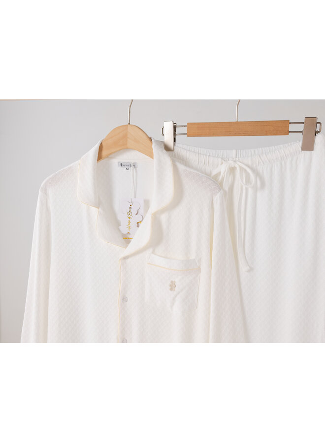 Zomer pyjama wit lang vrouwen