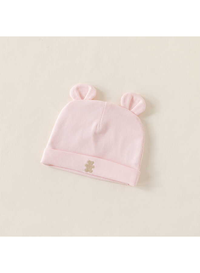 Babymuts zomer roze beer