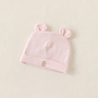 Baby hat summer pink bear