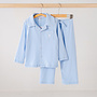 kids pyjama zomer blauw lang