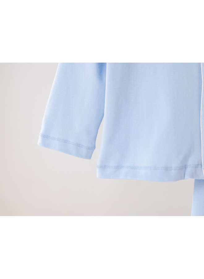 kids pyjama zomer blauw lang