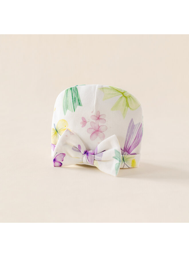 Baby hat butterfly summer bow