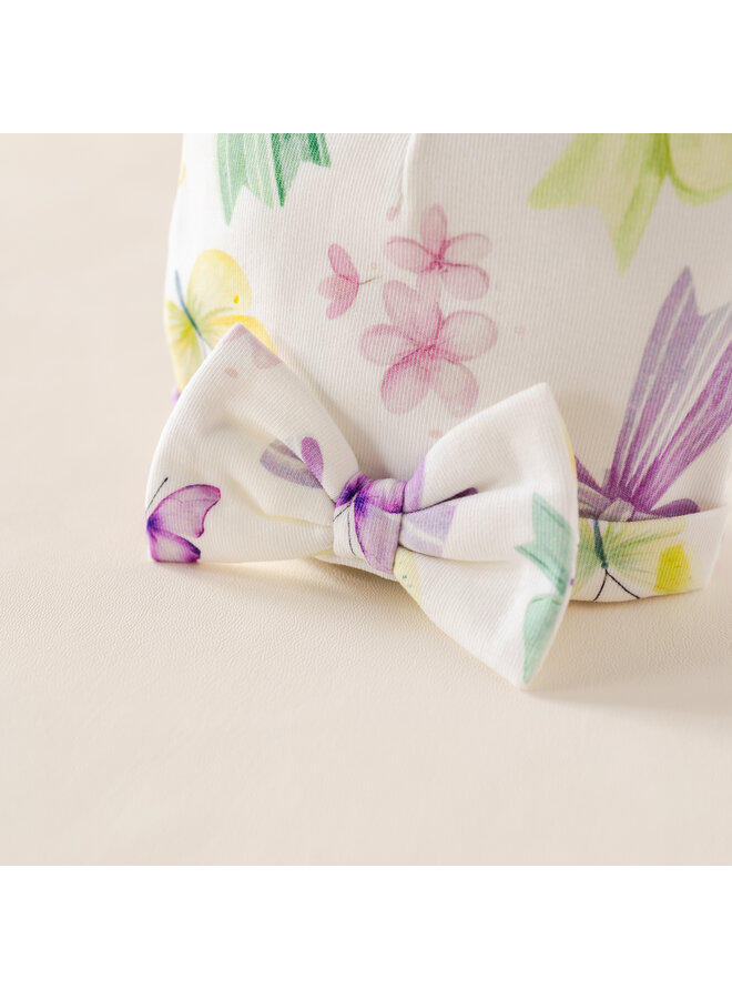 Baby hat butterfly summer bow
