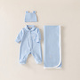 Baby gift set summer blue bear hat