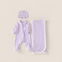 Baby gift set summer lila bow hat