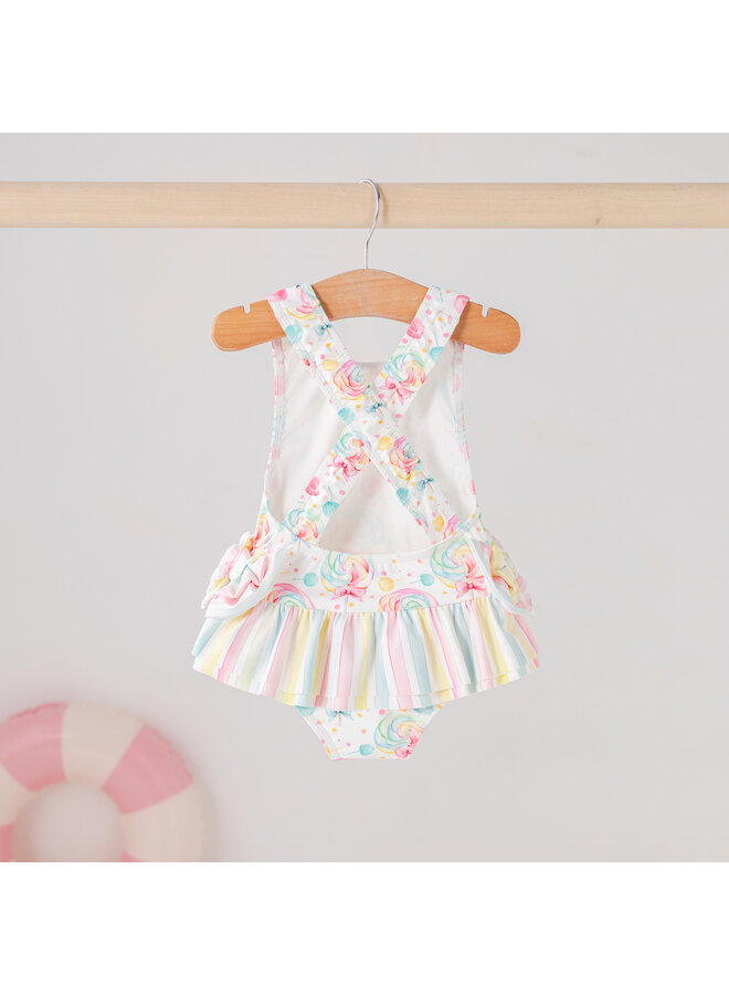 pastel candy bathing suit