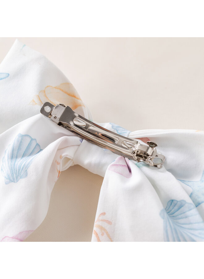 Seashell big hairclip bow