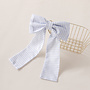 lila stripe big hairclip bow