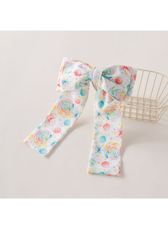 pastel candy big hairclip bow