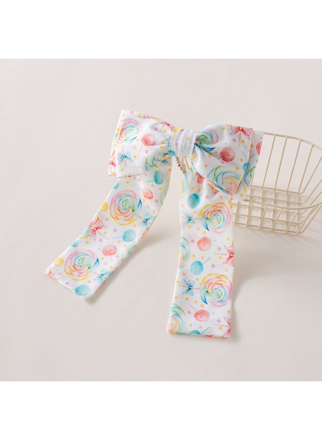 pastel candy big hairclip bow