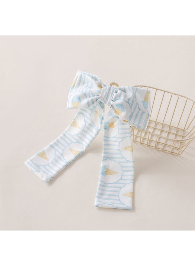 ice cream big hairclip bow