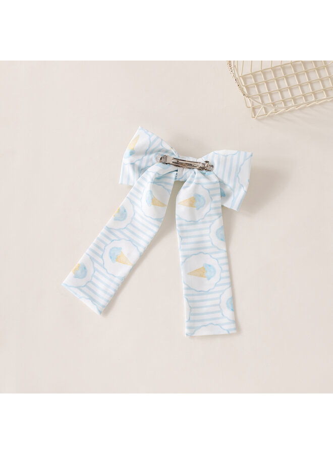 ice cream big hairclip bow
