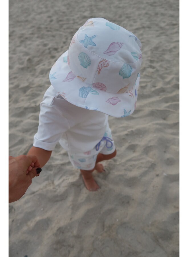 seashell swim shorts