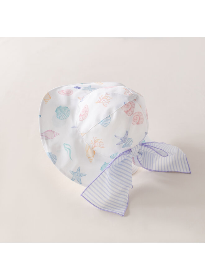 seashell sun hat girls
