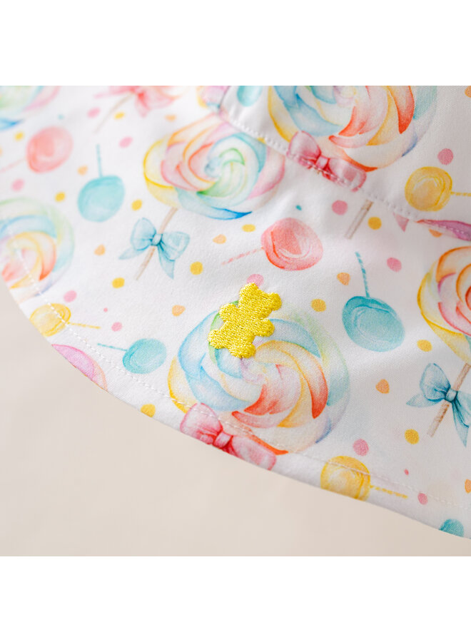 Pastel candy zonnehoed meisjes